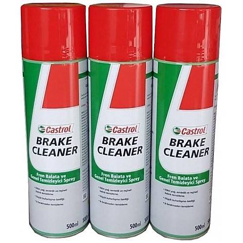 Castrol Brake Cleaner 3'l Fren Balata Ve Genel Temizleme Spreyi 500 Ml