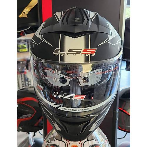 LS5 �ene A��l�r G�ne� G�zl�kl� Kask Siyah-Gri