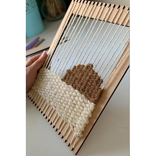 Mini Hal� Kilim Dokuma Tezgah� Ah�ap