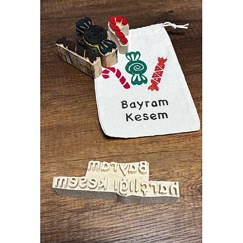 Bayram Har�l��� Kesem Ah�ap Bask� Kal�b�