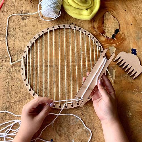 Yuvarlak Dokuma Tezgah� Kasna�� Aparatlar� ile Set