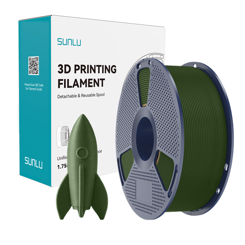 SUNLU High Speed PLA Filament Zeytin Ye�ili 1.75mm 1kg