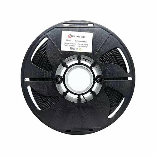 Elas PETG Plus Filament Siyah 1.75mm 1Kg