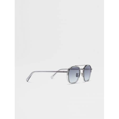 Zegna EZ0231 20B Shiny Grey Erkek G�ne� G�zl���