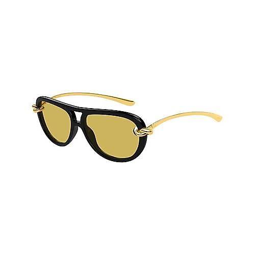 Bottega Veneta BV1418S 001 Knot Aviator Shiny Black Sar� Kad�n G�ne� G�zl���