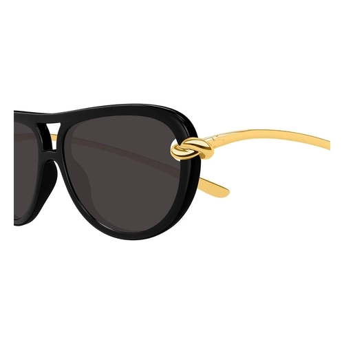 Bottega Veneta BV1418S 005 Knot Aviator Black/Grey Kad�n G�ne� G�zl���