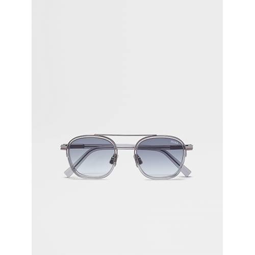 Zegna EZ0231 20B Shiny Grey Erkek G�ne� G�zl���