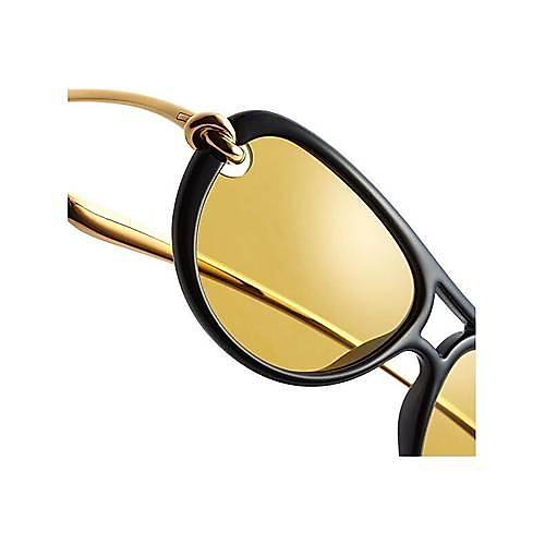 Bottega Veneta BV1418S 001 Knot Aviator Shiny Black Sar� Kad�n G�ne� G�zl���