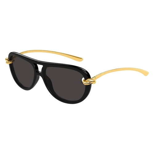Bottega Veneta BV1418S 005 Knot Aviator Black/Grey Kad�n G�ne� G�zl���