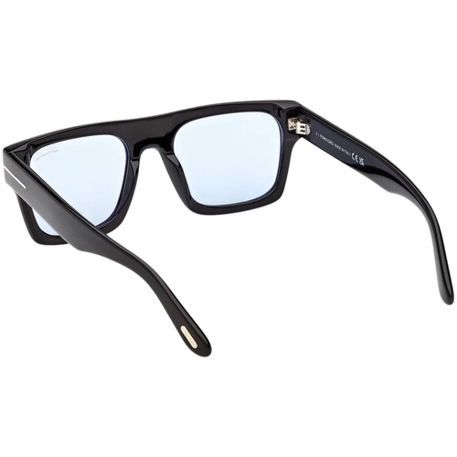 Tom Ford Cyrus-02 FT1337 01V Erkek G�ne� G�zl��� Siyah Mavi Lens