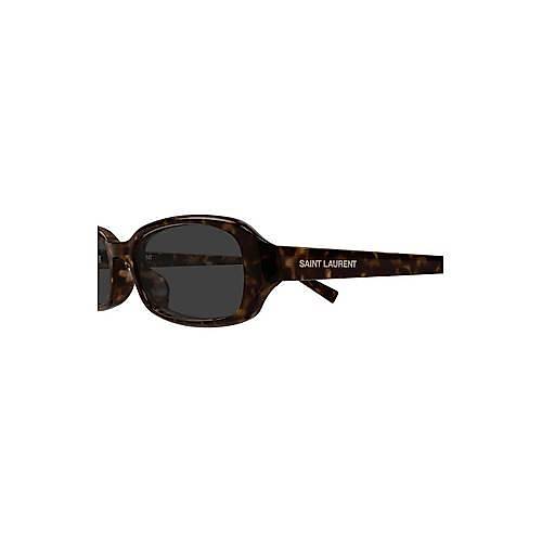 Saint Laurent SL 872 Erin 003 Havana Dark Grey Oval Gunes Gozlugu
