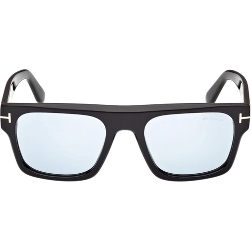 Tom Ford Cyrus-02 FT1337 01V Erkek G�ne� G�zl��� Siyah Mavi Lens