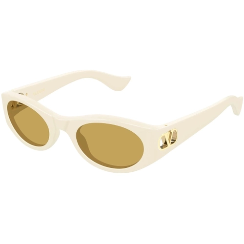 Valentino VG0015S 004 Ivory Nicotine Panthos VLogo Gunes Gozlugu