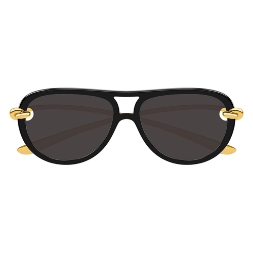 Bottega Veneta BV1418S 005 Knot Aviator Black/Grey Kad�n G�ne� G�zl���