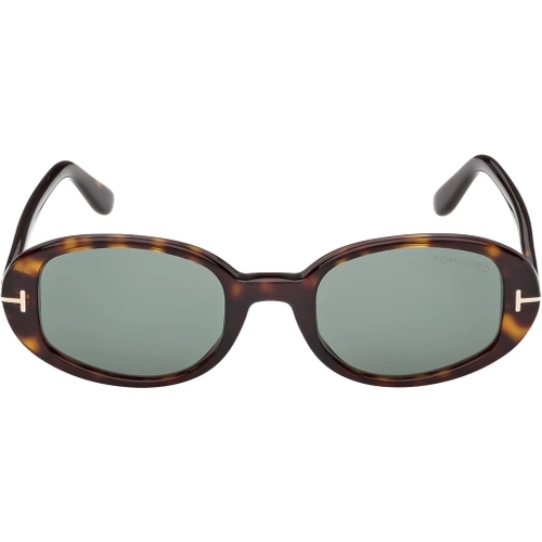 Tom Ford Iggy FT1364 52N Dark Havana Green Oval Kadin Gunes Gozlugu