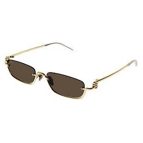 Gucci GG1278S 001 Alt�n Kahverengi Kad�n Erkek G�ne� G�zl���