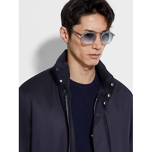 Zegna EZ0231 20B Shiny Grey Erkek G�ne� G�zl���