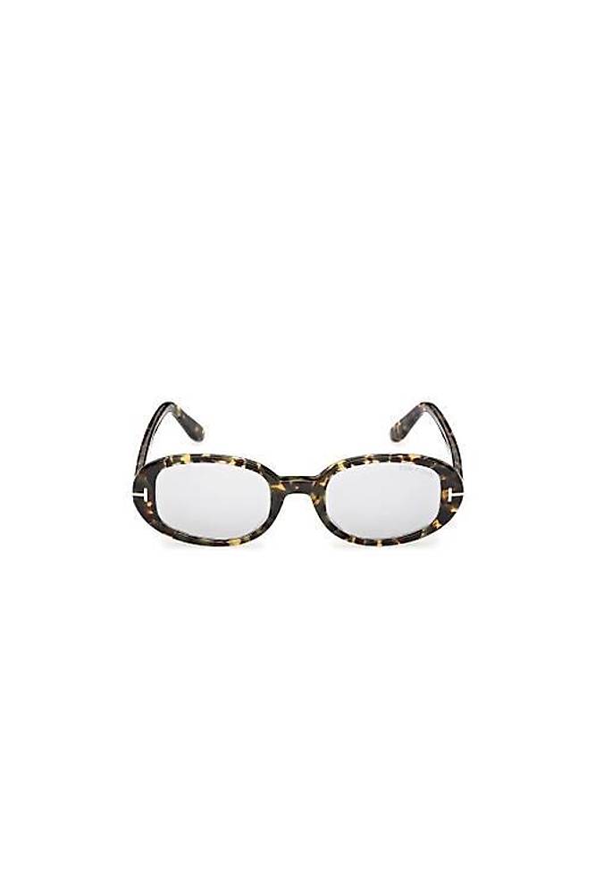 Tom Ford Iggy FT1364 55C Tokyo Havana Smoke Mirror Oval Kadin Gunes