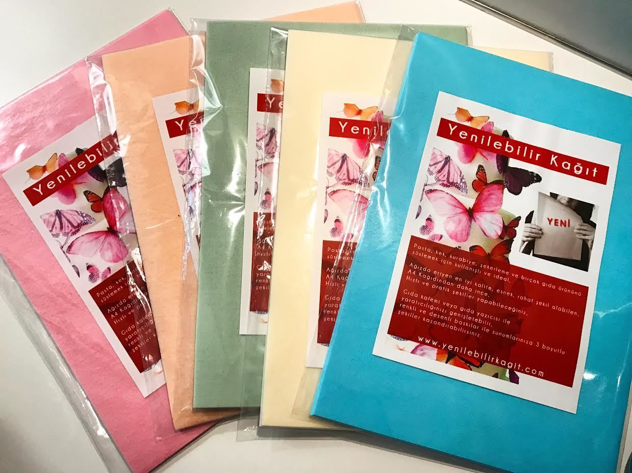 Yenilebilir Kağıt -Wafer Paper  renkli