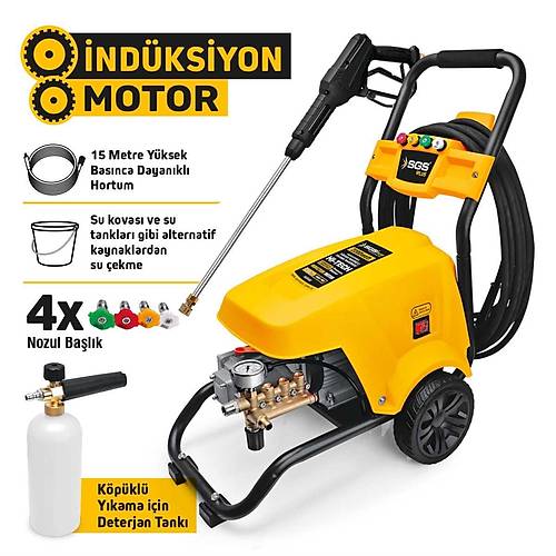 SGS5403 END�STR�YEL BASIN�LI YIKAMA MAK�NASI 2200 WATT 130 BAR �ND�KS�YON MOTOR