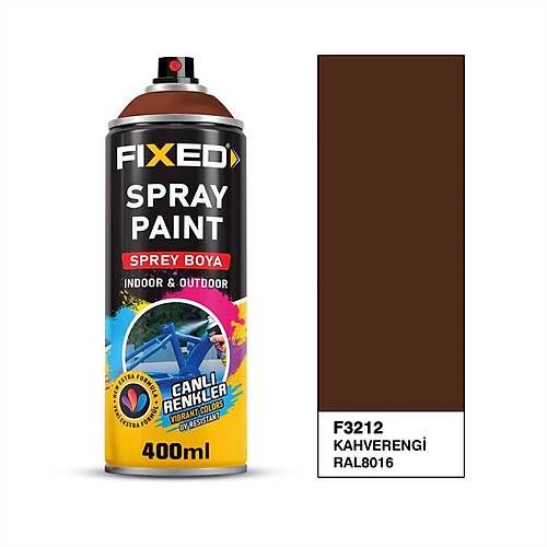 Fixed F3212 Sprey Boya Akrilik Kahverengi (RAL8016) 320 GR 400 ML