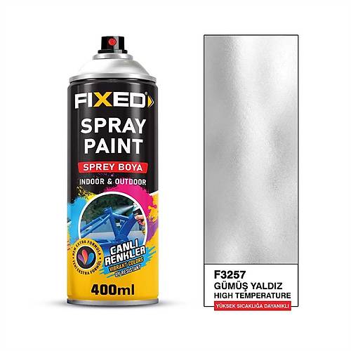 Fixed F3257 Sprey Boya Akrilik G�m�� Yald�z Y�ksek �s�ya Dayan�kl� 320 GR 400 ML (500�C)