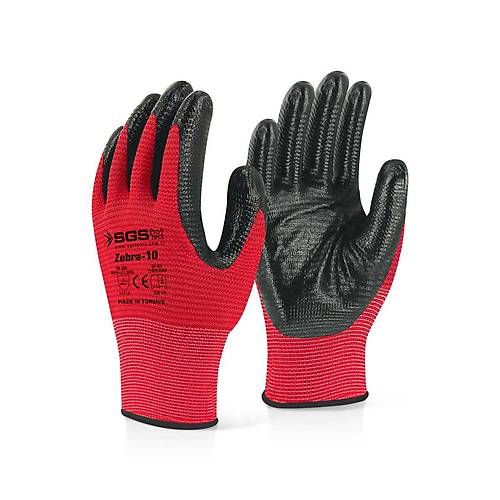 SGS7110 N�TR�L KAPLI �RME ELD�VEN KIRMIZI ZEBRA-10