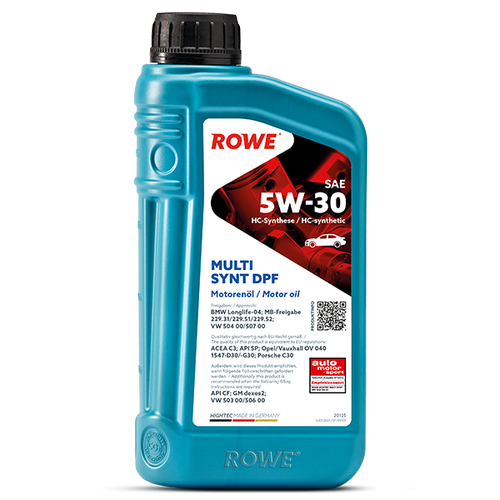 ROWE HIGHTEC MULTI SYNT DPF SAE 5W 30 4 LT