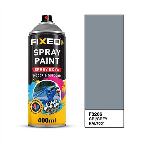 Fixed F3206 Sprey Boya Akrilik GR� (RAL7001) 320 GR 400 ML