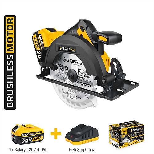 SGS5542 AK�L� SUNTA KESME MAK�NES� SET� 185 MM 1*4.0 Ah (K�M�RS�Z MOTOR)