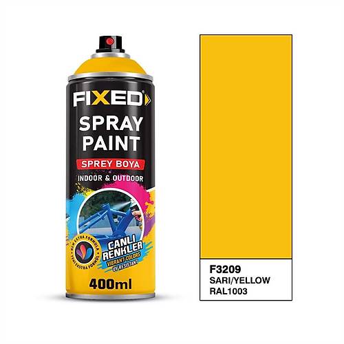Fixed F3209 Sprey Boya Akrilik Taxi Sar� (RAL1003) 320 GR 400 ML