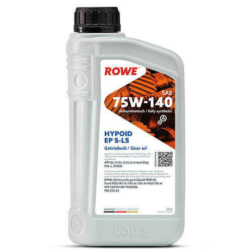 ROWE HIGHTEC HYPOID EP SAE 75W-140 S-LS 1 LT