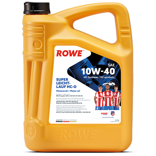 ROWE HIGHTEC SUPER LEICHTLAUF HC-O SAE 10W-40 - 5LT