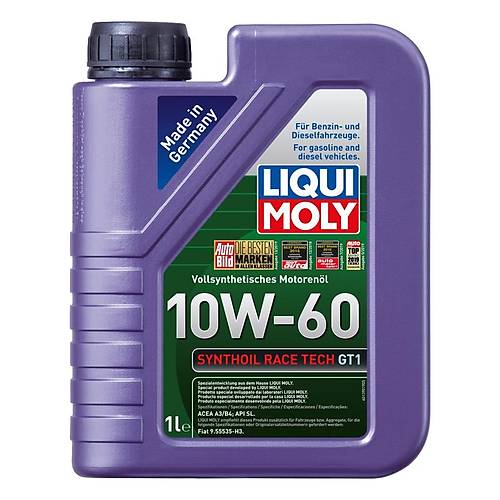 Liqui Moly Synthoil Race Tech GT1 10W-60 Motor Ya 1Lt