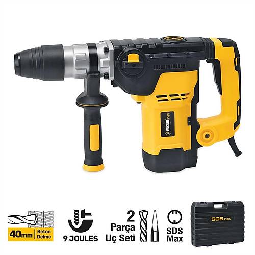 SGS5188 KIRICI-DEL�C� MATKAP 1250WATT 40MM 9KG 9JOULES (SDS MAX)