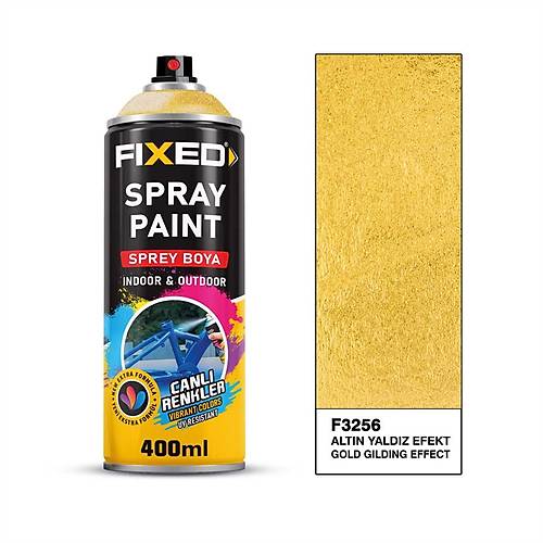 Fixed F3256 Sprey Boya Akrilik Alt�n Yald�z Efekt 320 GR 400 ML