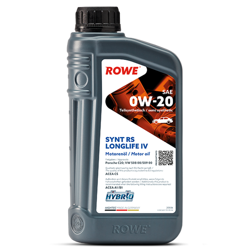 ROWE HIGHTEC SYNT RS LONGLIFE IV SAE DW-20 4 LT