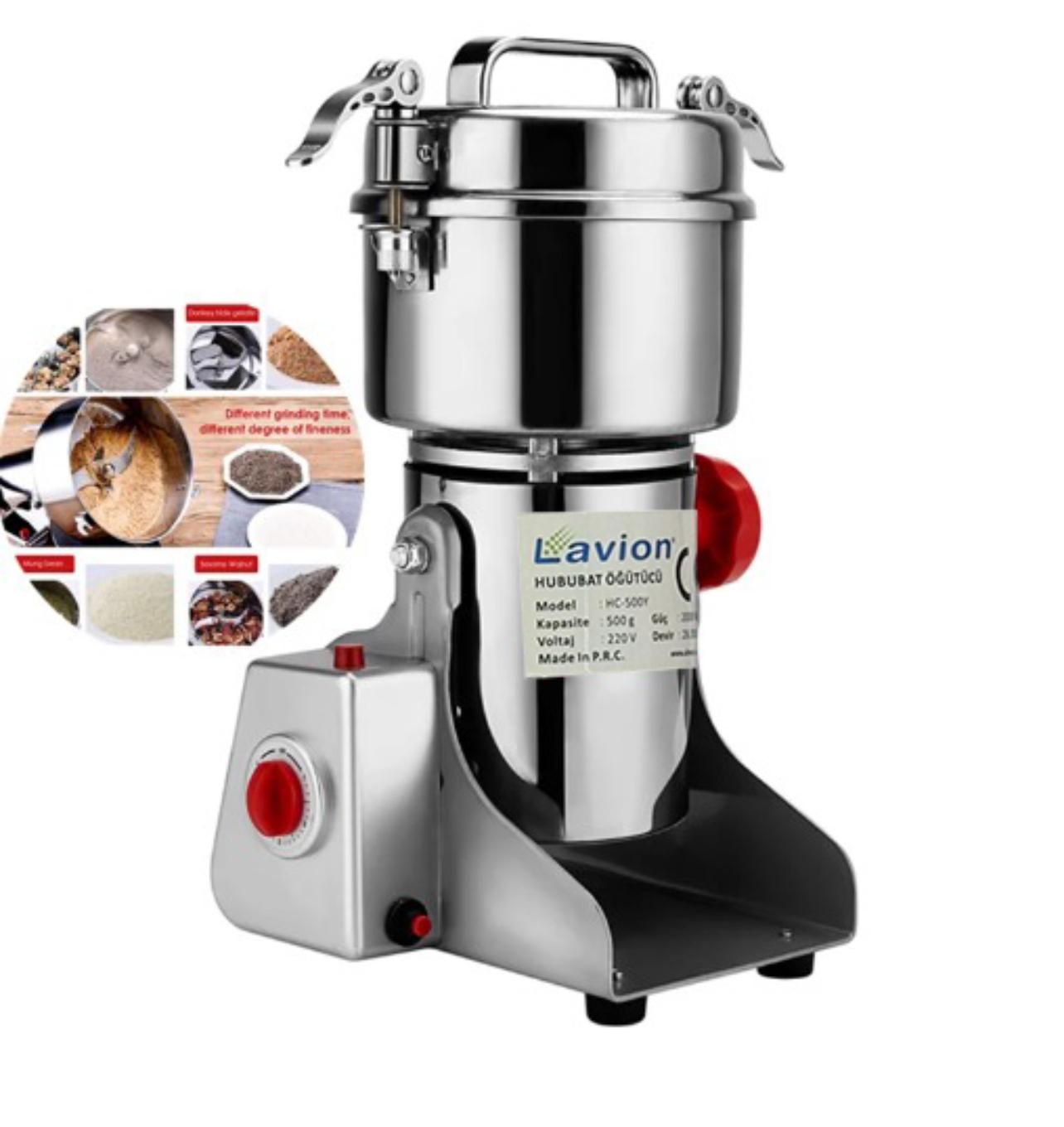 Lavion HC500 Yüksek Devirli Hububat Baharat Öğütücü 500 Gr