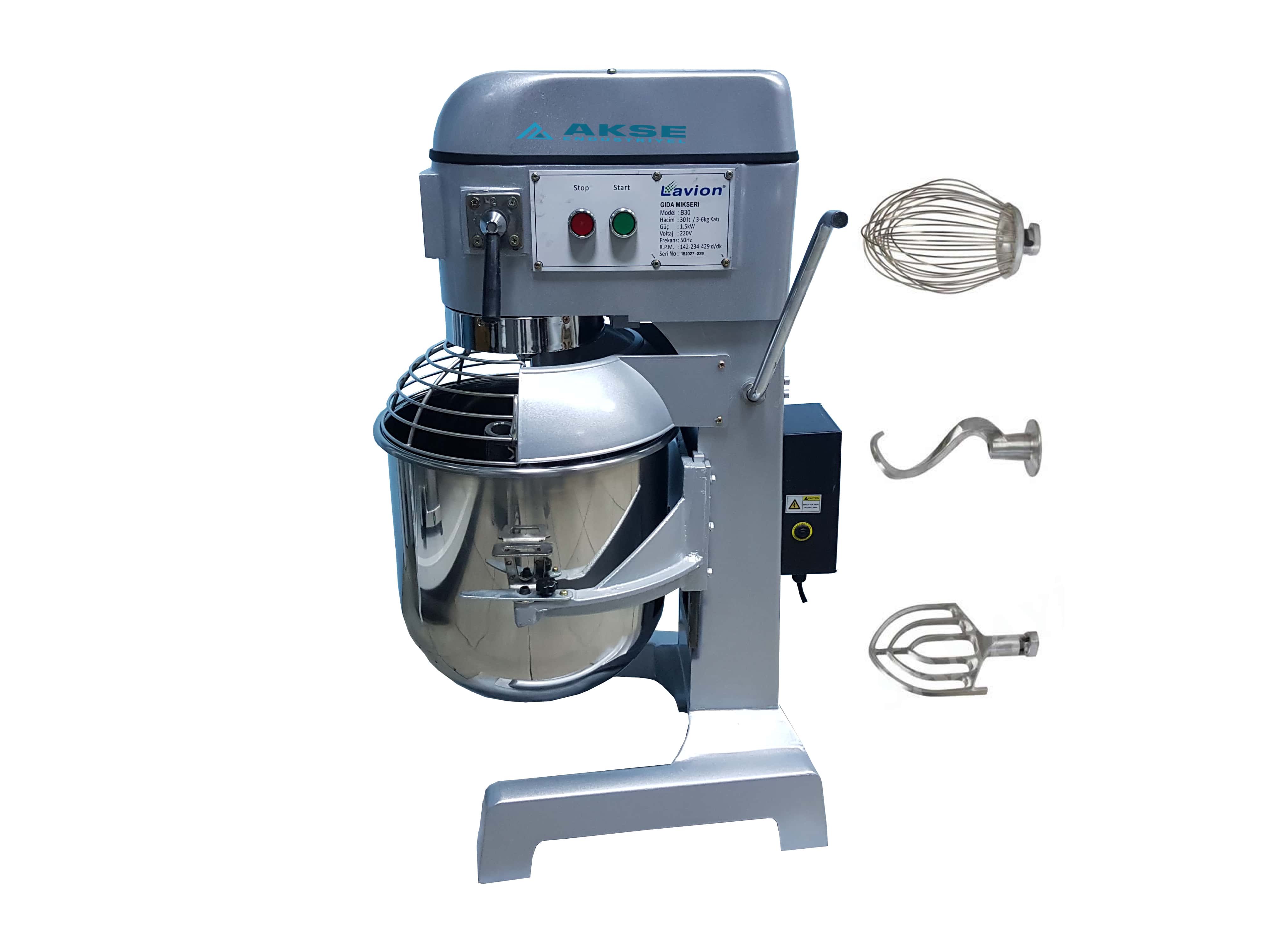 Lavion 30 Litre Planet Mikser Profesyonel 3 Devir Mikser