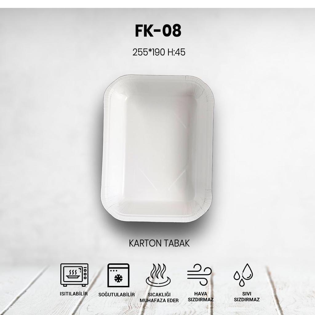 FK-08 1,5 PORSİYON KEBAP KABI 255MM-190MM