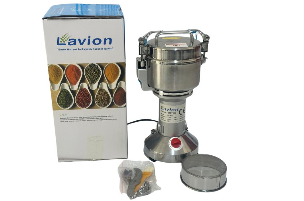 Lavion HC250 Toz Acı Biber Öğütücü Elektrikli Kuru Gıda Çekme Makinesi 250 G