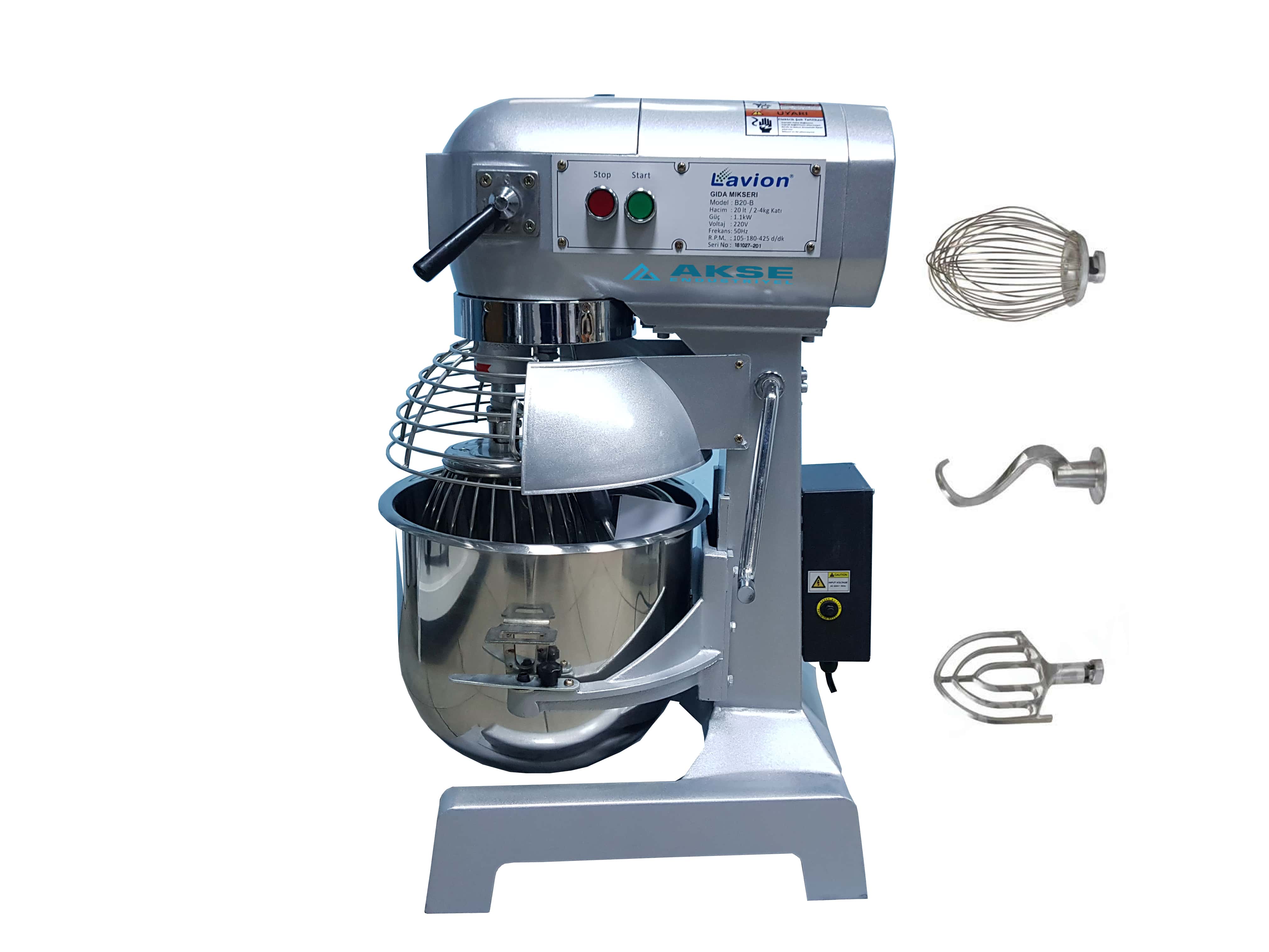 Lavion 20 Litre Profesyonel Planet Mikser