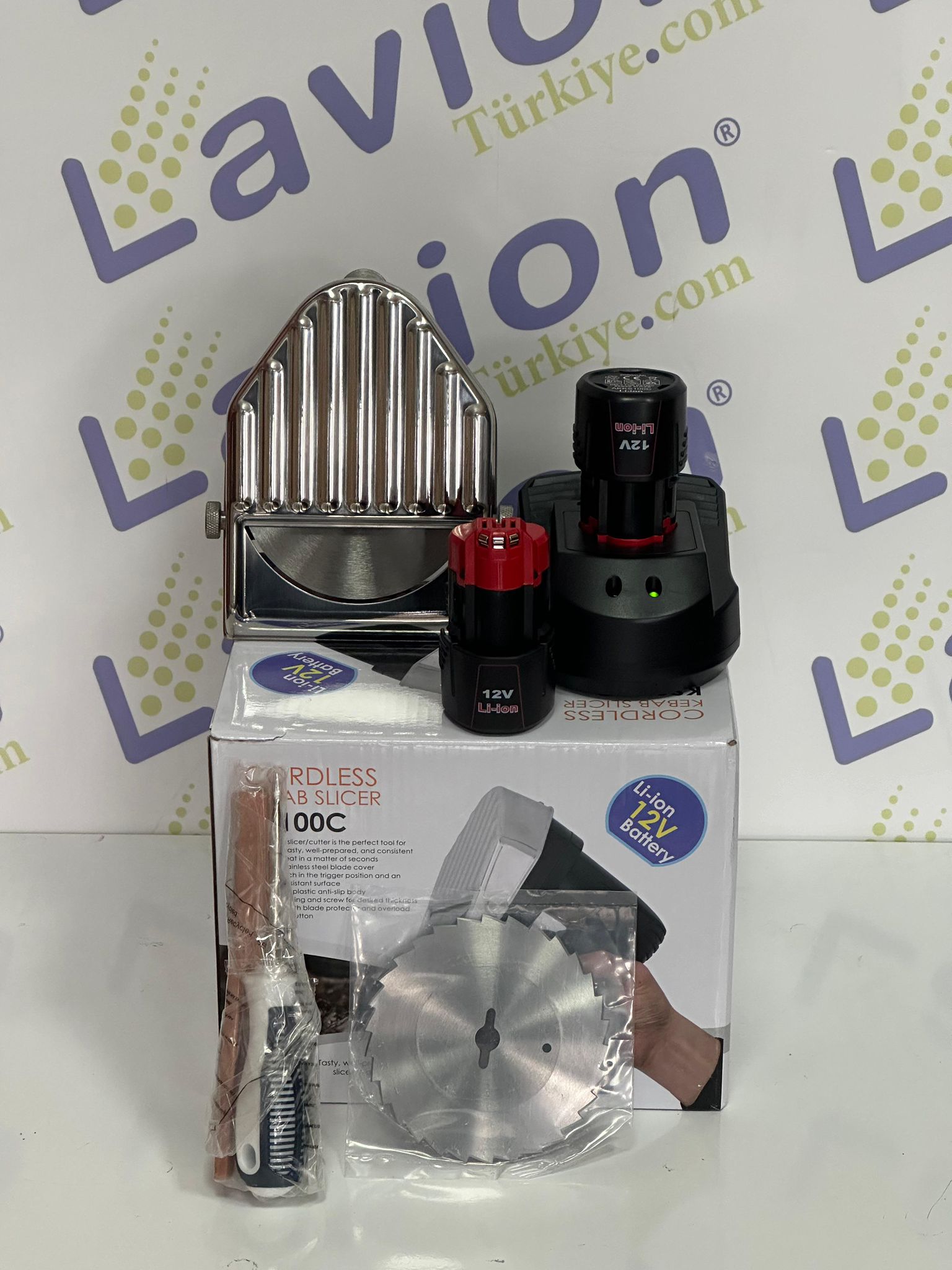 Lavion Elektrikli Et Tavuk Döner Kesme Makinası