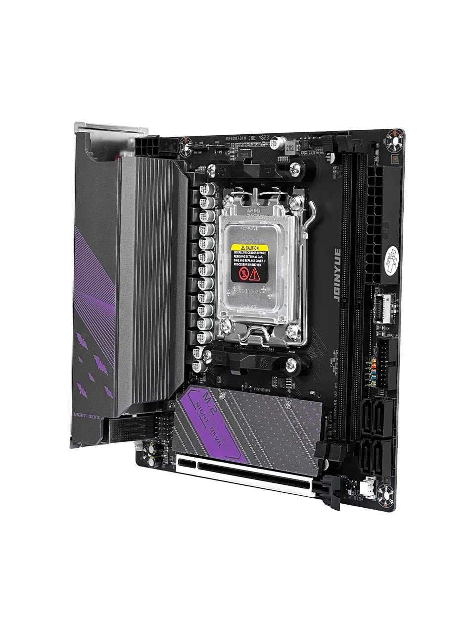 新品 JGINYUE B650i Night Devil マザーボード ITX マザーボード AMD