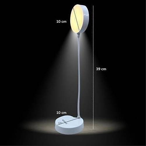 BUFFER Yuvarlak USBli Dokunmatik 3 Kademeli 360 Derece  zel Gz Korumal Led Lityum Masa Lambas