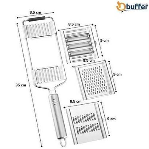 BUFFER Ayarlanabilir 3 Farkl Balkl Tutmal Sebze Dilimleyici Peynir Rendeleyici Aparat