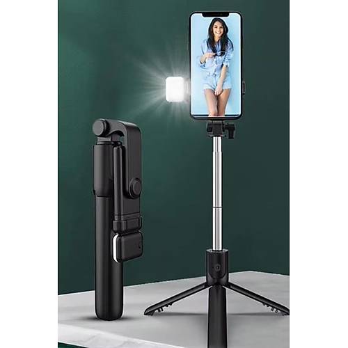 BUFFER Kendiliinden LED Ikl Kumandal Uzayabilen Selfie ubuu,Masa st Tripod