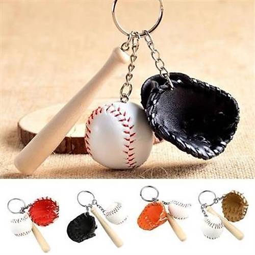 BUFFER Gereki Beyzbol Tasarml k Anahtarlk Kolye anta Ss Baseball Keychain