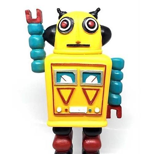 BUFFER Decotown Nostaljik Sevimli Uzayl Robot eklinde Figr Biblo