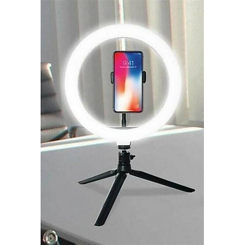 BUFFER 10in 26cm Youtube Instagram Tiktok Selfie  Stdyo Video Fotoraf Ring Light  Tripod Led Hal